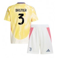 Juventus Gleison Bremer #3 Replica Away Minikit 2024-25 Short Sleeve (+ pants)